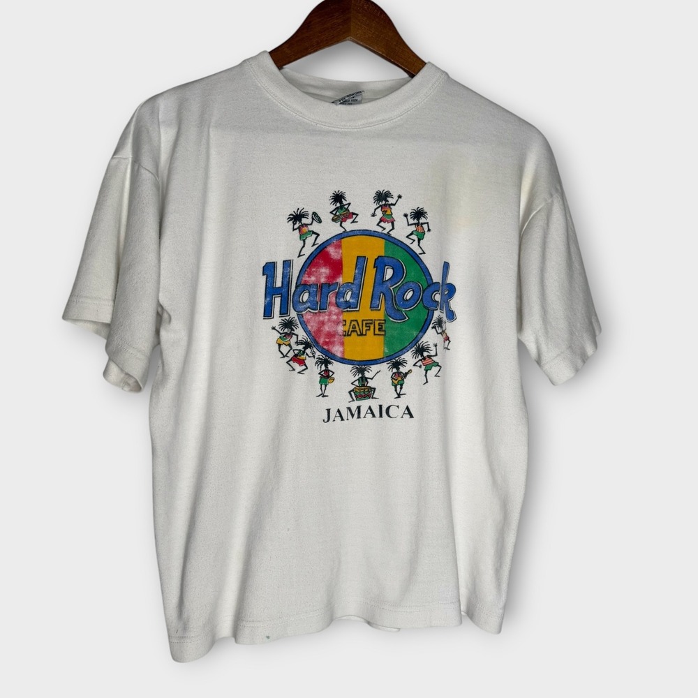 Vintage Hard Rock Cafe Jamaica Surf Inc Rasta Theme T-Shirt Size Size Medium